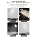 اباجورة و كشاف ليد مرن قابل للطي ب 3 درجات اضاءة مختلفة مع خاصية التحكم الصوتي في الغلق وتغير اللون