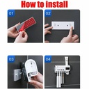 حامل الفرش والمعجون الأتوماتيك بجهاز التعقيم