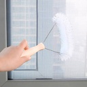 فرشة تنظيف الشيش وسلك الشبابيك والاركان والزوايا من التراب بيد بلاستيك