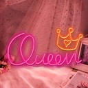 Queen &amp; Crown Neon Led Light Sign Art Decor 40*30‎