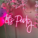 Let's Party Neon Led Light Sign Art Decor ‎