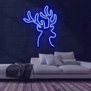 Reindeer Neon Led Light Sign Art Decor 45*35 Cm
