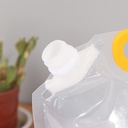 كيس حفظ وتخزين الأرز والحبوب والبقوليات 4 لتر بغطاء ويد قابل للطي والغسيل لإعادة الاستخدام