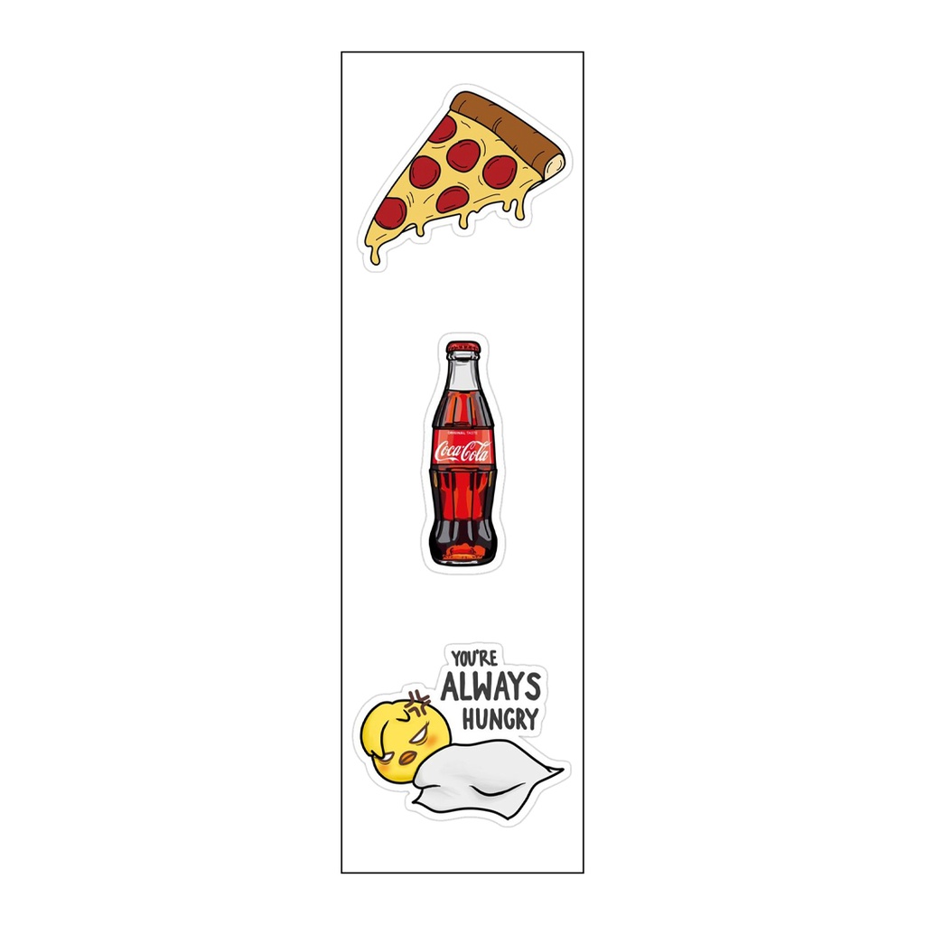You're Always Hungry Vinyl Sticker Pack Reusable &amp; Waterproof