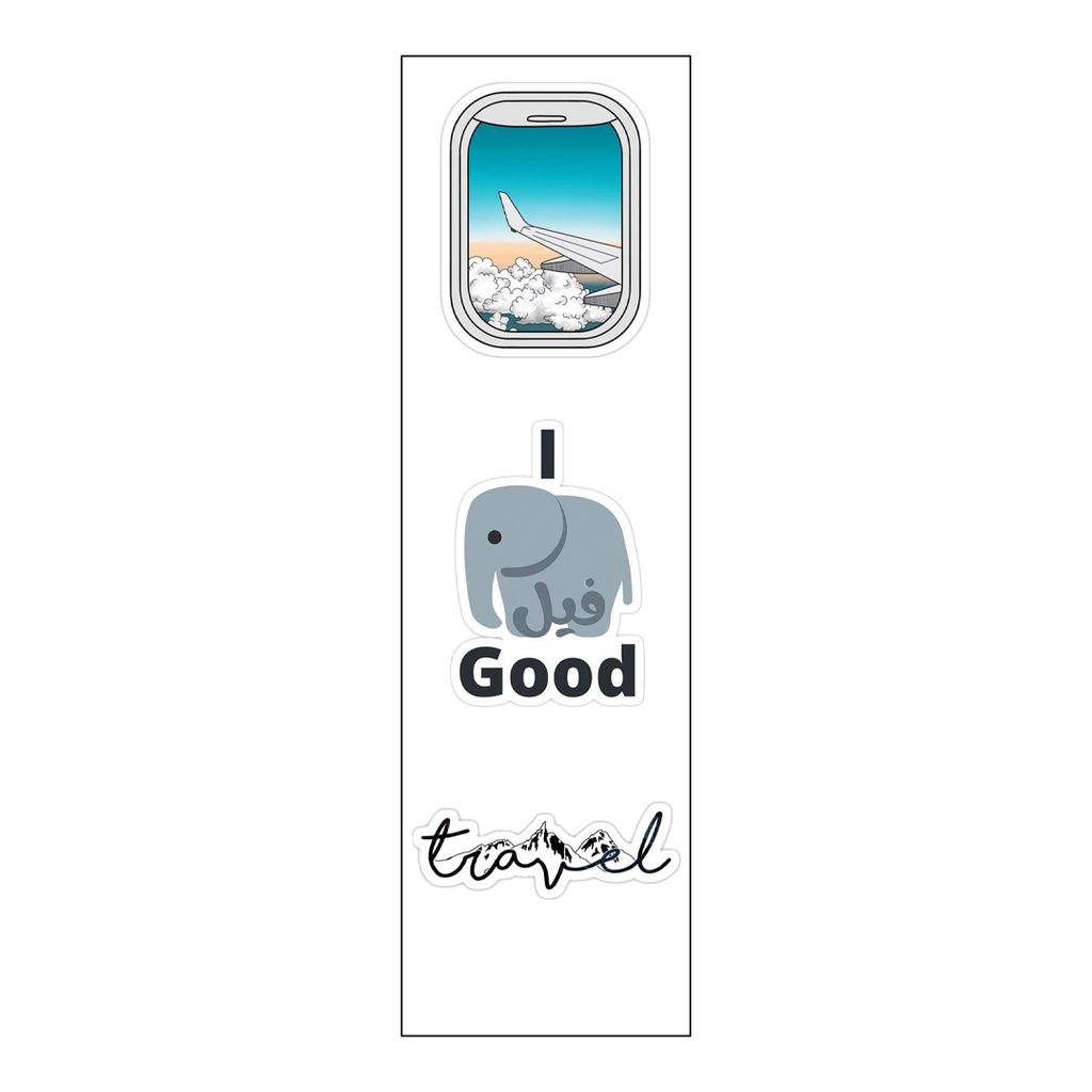 Travel Lovers Vinyl Sticker Pack Reusable &amp; Waterproof