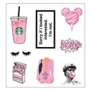 Barbie Vinyl Sticker Pack Reusable &amp; Waterproof