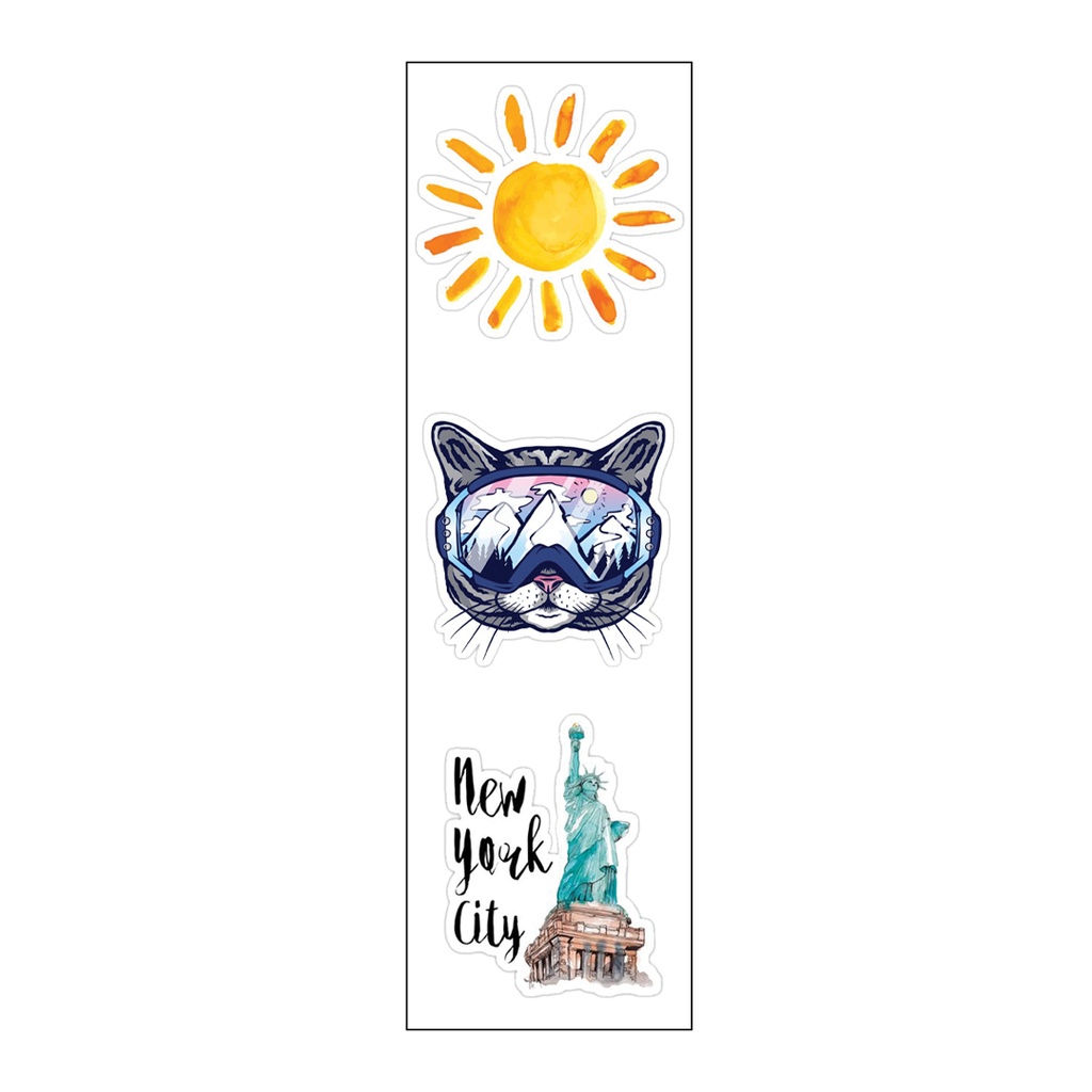 Art Lovers Vinyl Sticker Pack Reusable &amp; Waterproof