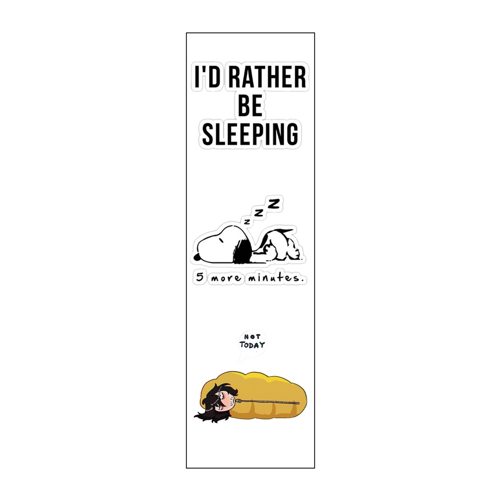 Sleep Lovers Vinyl Sticker Pack Reusable &amp; Waterproof