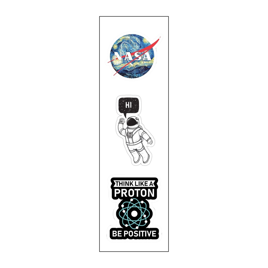 Space Lovers Vinyl Sticker Pack Reusable &amp; Waterproof