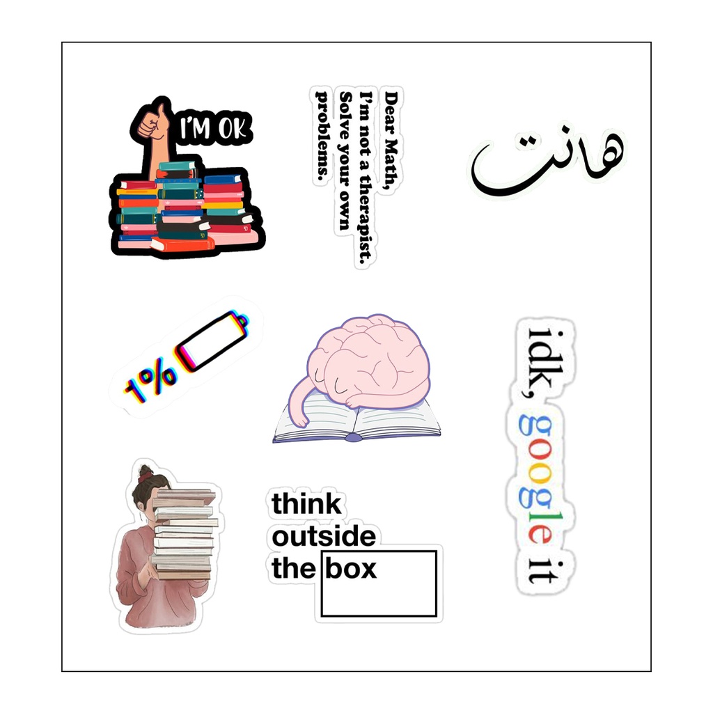 Hanet Vinyl Sticker Pack Reusable &amp; Waterproof