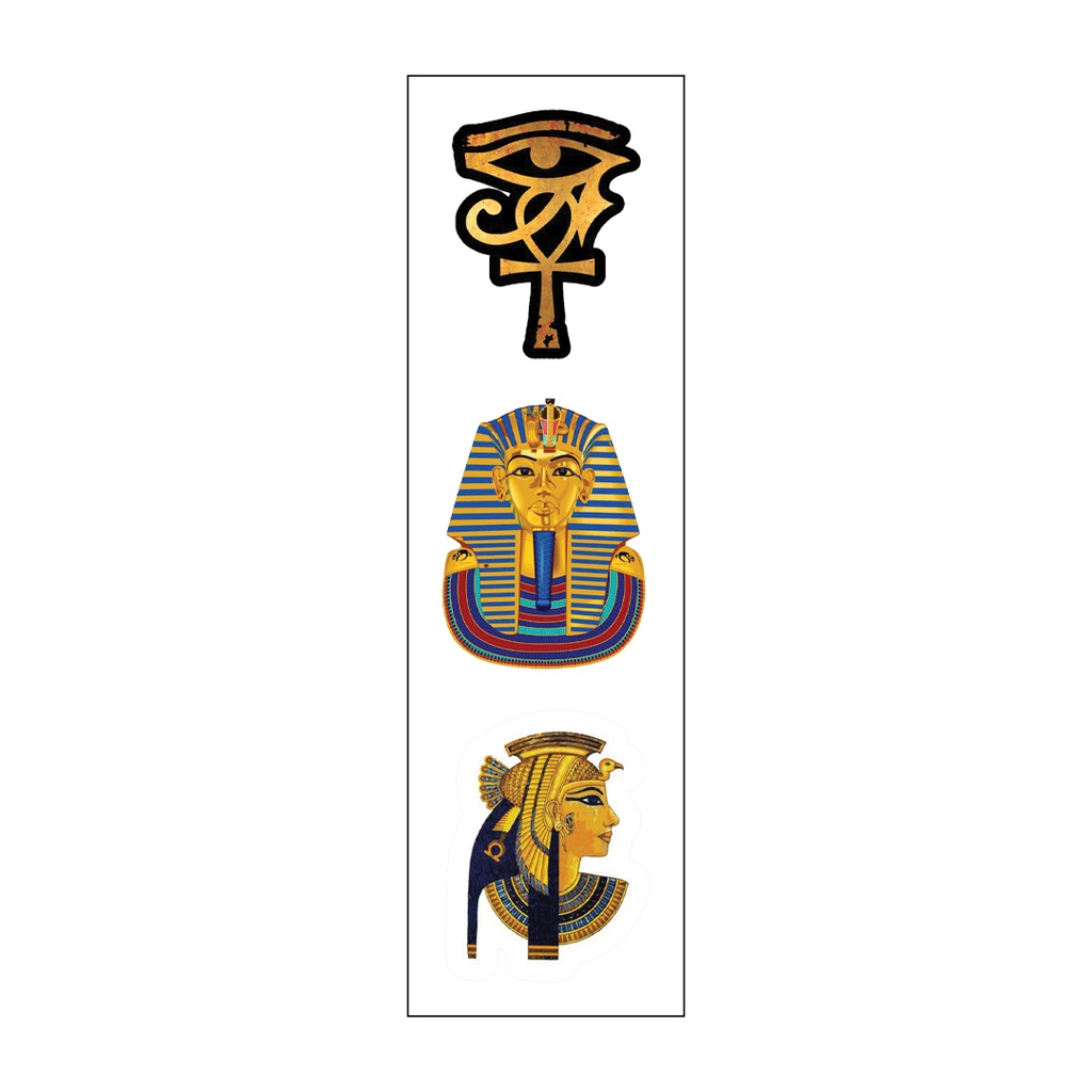 Pharaoh Vinyl Sticker Pack Reusable &amp; Waterproof