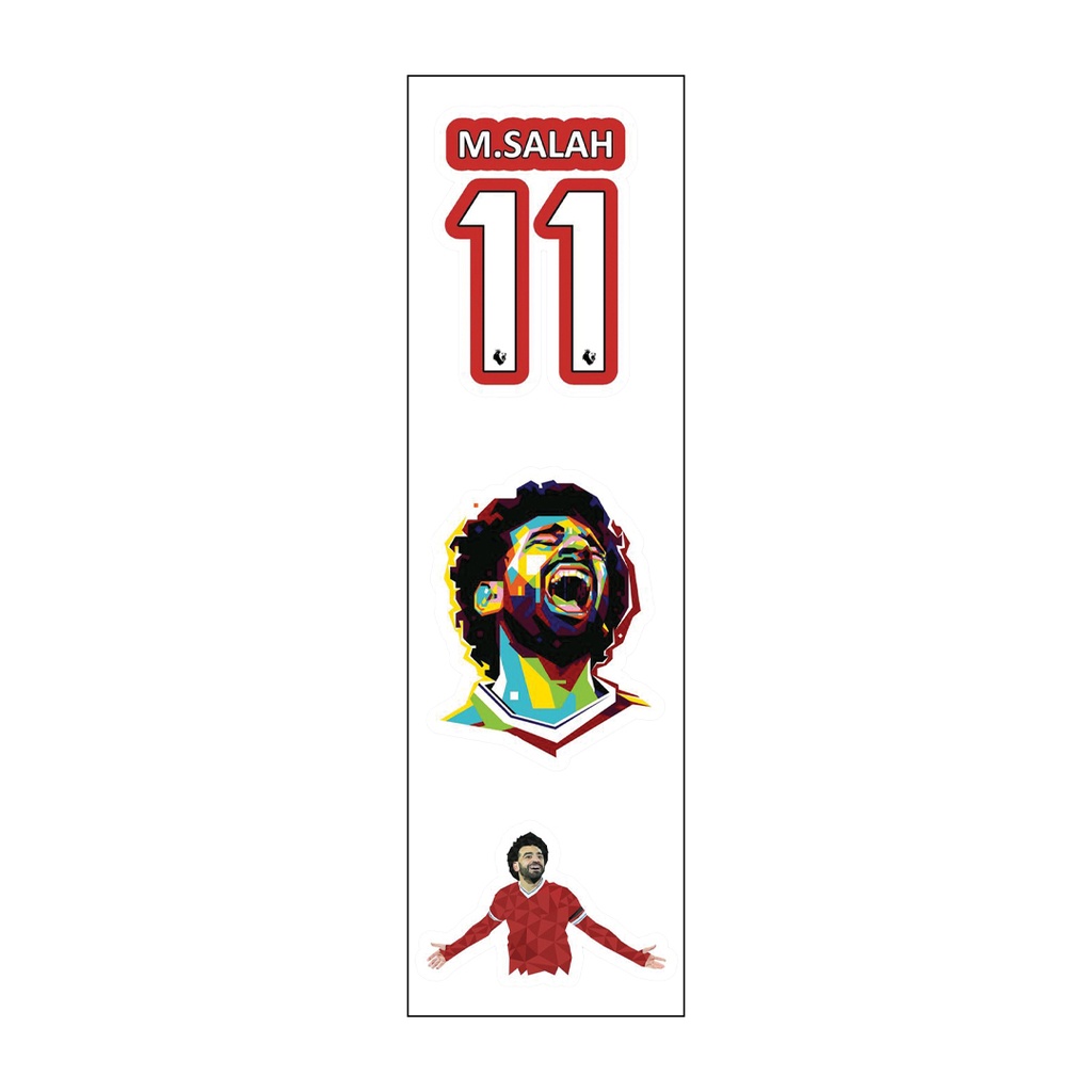 Mo Salah Lovers Vinyl Sticker Pack Reusable &amp; Waterproof