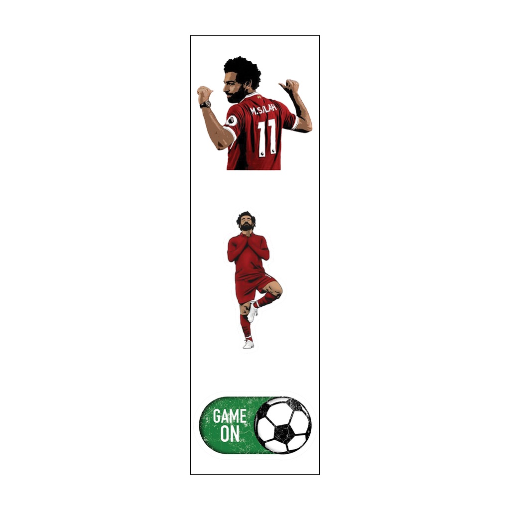 Mo Salah Lovers Vinyl Sticker Pack Reusable &amp; Waterproof