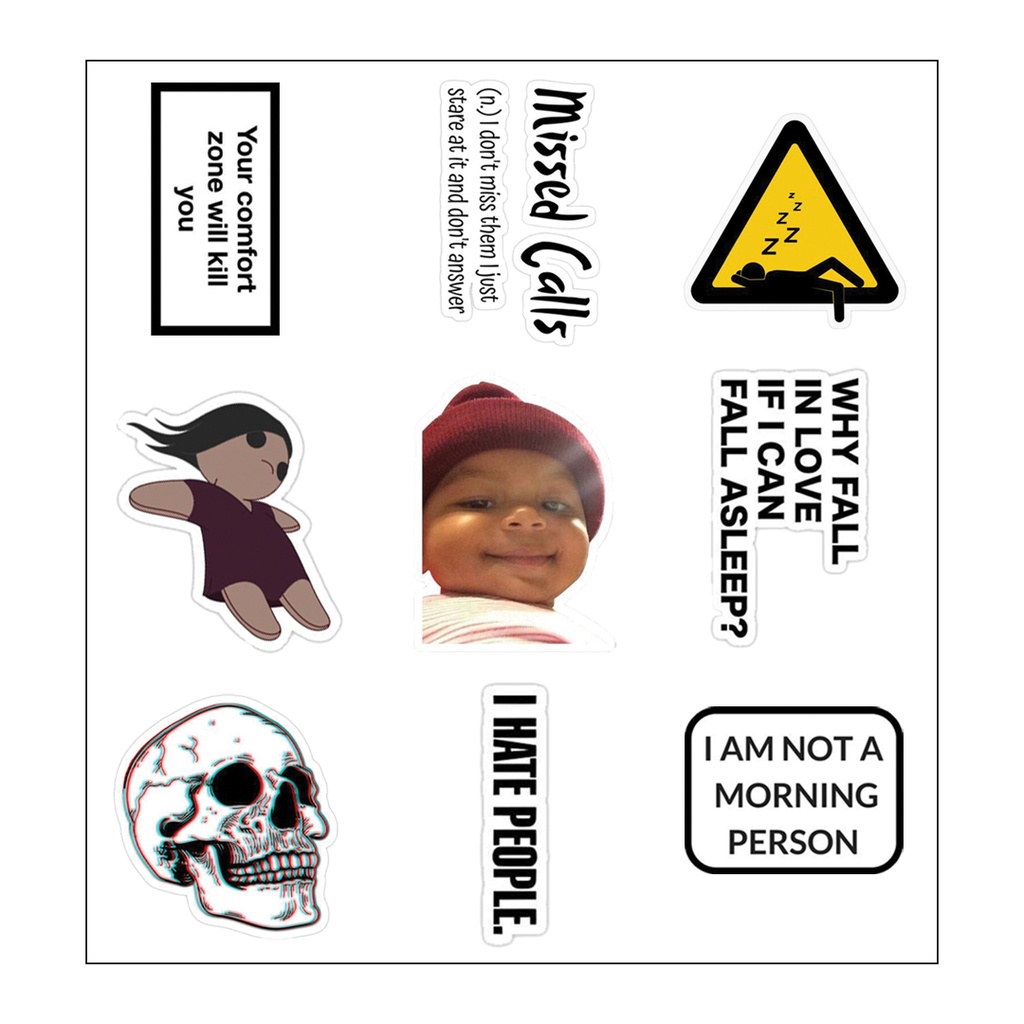 i hate people sticker