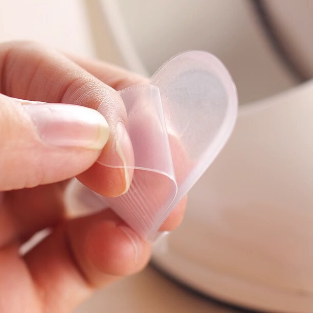 كعب سيليكون جل لأحذية الكعب العالي لمنع القرح وآلام الكعب بلزق دبل فيس قوي