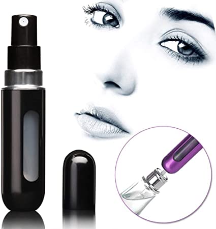 بخاخ عطر ميني قابل لإعادة التعبئة لشنط اليد والسفر والرحلات الوان مختلفة
