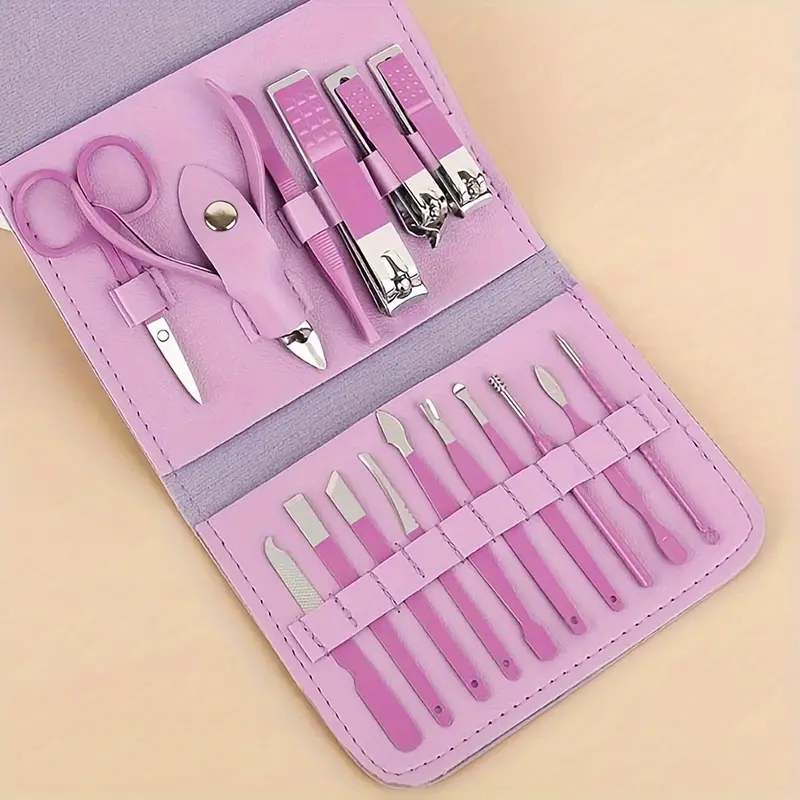 طقم باديكير 16 قطعة للعناية بأظافر اليد والقدم