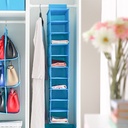 شماعة ومنظم للملابس والاحذية والشنط داخل الدولاب 10 ارفف وتربروف للحفاظ عليها من التكسير والأتربة