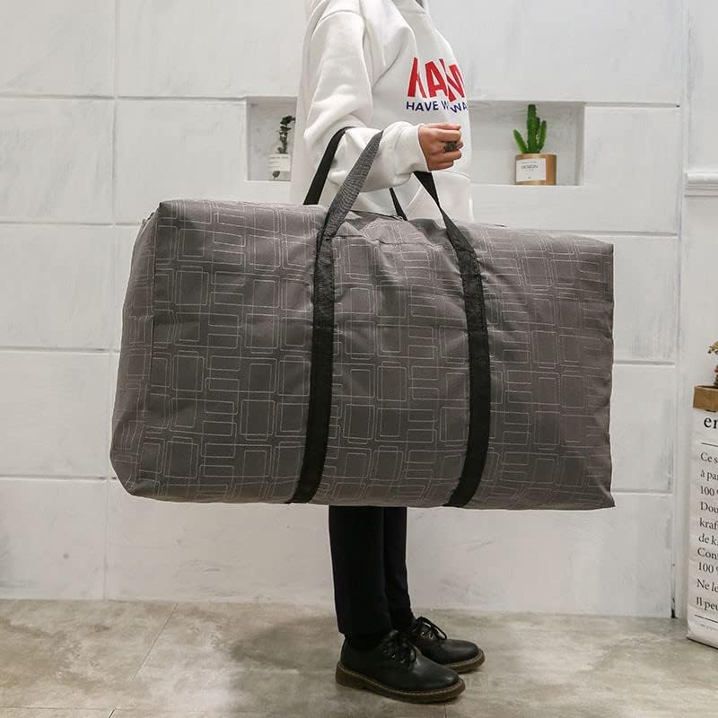 شنطة تخزين جامبو تحمل حتي 180 لتر وتربروف للملابس والبطاطين والوسائد وألعاب الأطفال بسوستة ويد قابلة للطي