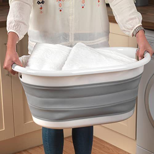 باسكت غسيل سيليكون قابل للطي و مضاده للانزلاق  38 لترو يد لسهوله الحمل