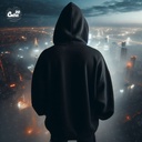 The killer face هودي اوفر سايز قطن بكابيشو باللون الاسود  للرجال والنساء