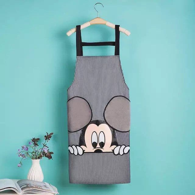 مريلة مطبخ ميكي وتر بروف بجوانب قماش ميكروفيبر لإمتصاص البلل