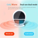 دفاية كهربائية دوارة للتسخين الفوري 1500 واط بمروحة ثلاثية الابعاد باضائة داخلية للمنزل والمكتب