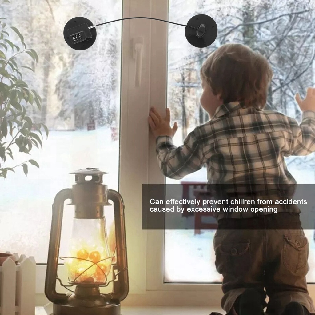 قفل أمان برقم سري لغلق الثلاجة والخزائن والدواليب والأدراج بلزق دبل فيس قوي