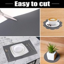 رول بطانة 10 متر مانع للانزلاق و قابل للغسيل للادراج و الدولايب و المطبخ و السفرة باللون الاسود