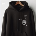 هودي كوفية اوفر سايز هودي باللون الابيض