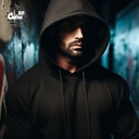 Be Sober , Be Vigilant هودي اوفر سايز قطن باللون الاسود