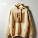 The Best Version Of You البيج هودي  اوفر سايز قطن باللون