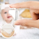 مجموعة حامي زوايا سيليكون بلزق دبل فيس للاثاث لحماية مثالية للاطفال من التصادم 4 قطع