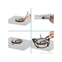 بديل فويل البوتجاز ووتر بروف مقامة للاشتعال لحماية سطح البوتجاز من بواقي الطعام غير لاصق - قطعتين