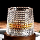 كوباية رقصة منقرشة بقاعدة خشبية لشرب تقديم المشروبات الساخنة والباردة 180 ملي