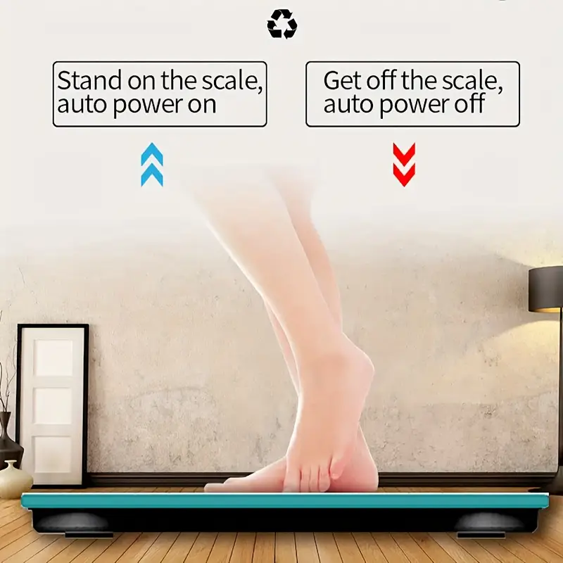 ميزان ديجيتال منزلي لقياس الوزن حتي 180 كجم بشاحن يو اس بي يعمل بالبلوتوث بشاشة ليد رقمية  - بينك