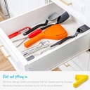 عصارة برتقان بلاستيك يدوية بمقبض قابل للطي سهل الاستخدام لعصر البرتقان والليمون والتفاح والفراولة