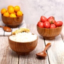 بولة خشب غويطة مقاس 14 سم من الخشب الطبيعى المعالج للمكسرات والسلطات المقرمشات