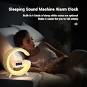 اباجورة 6*1متعددة الاستخدامات ( اضائة متعددة الالوان و ساعه رقمية و مكبر صوت و شاحن لاسلكي و ساعة و  منبه) لغرفة النوم و المعيشة و لاجواء هادئة