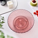 طبق اكيليريك بقاعدة دوارة لحمل وتقديم الفواكه والمكسرات والشوكولاتة للضيوف بشكل شيك