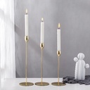 شمعدان معدن 3 مقاسات مختلفة لتغير ديكور البيت بقاعدة لتثبيته بسهولة