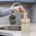 طقم حمام 3 قطع بلاستيك مع جزء جولد لتنظيم و ترتيب الحمام بشكل مختلف و شيك