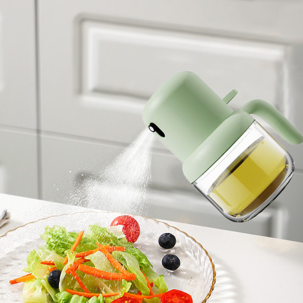 بخاخ زيت وخل سوائل زجاج 180 مللي عالي الضغط لتوفير الزيوت وعمل اكل صحي بيد لسهولة الاستخدام