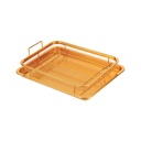 صينية التحمير بدون زيت في الفرن بمصفاة شبكية غير قابلة للالتصاق لعمل اكل صحي