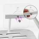 طقم  5 قطع هوك شفاف ذاتي اللصق بديل للمسامير لتعليق الملابس وادوات الحمام والمطبخ والتابلوهات بدون حفر وتخريم