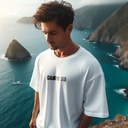 Brantz تيشيرت اوفر سايز قطن باللون الابيض