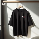 The Skull تيشيرت اوفر سايز قطن باللون الاسود 