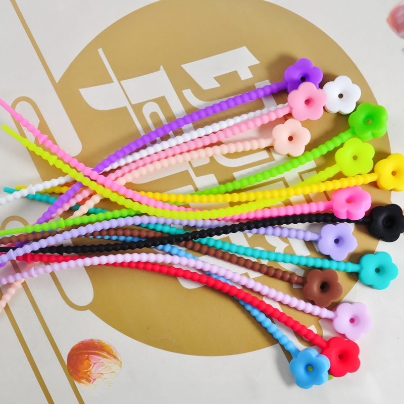 منظم اسلاك وكابلات سيليكون 3 قطع قابلة للطي