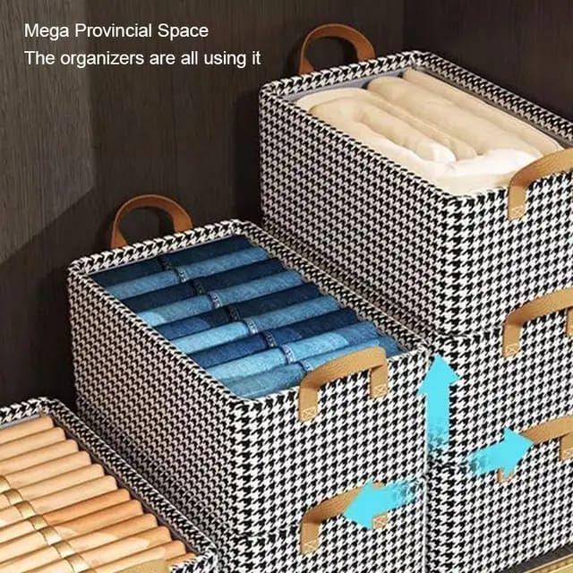 منظم ملابس للدواليب والادراج بيد قابل للطي