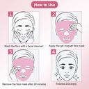 قناع وجه ساخن وبارد مع مغناطيس تدليك لشد البشرة وتخفيف الام وتورم الوجه